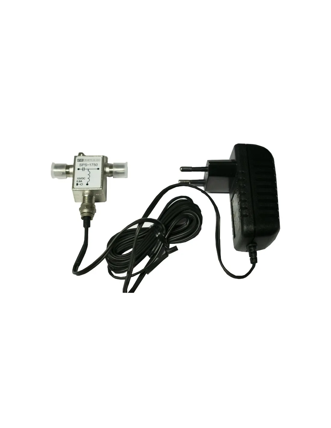 Alimentatore per amplificatore antenna - 15Vdc 200mA - Con connettori F Alimentatore per amplificatore antenna - 15Vdc 200mA - Con connettori F