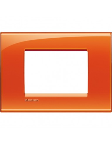 BTicino LNA4803OD LivingLight - 3-module orange plate