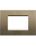 LivingLight | Silk square plate in metal 3 place square