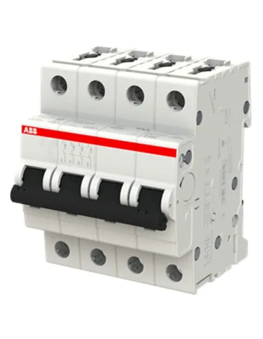 Interruttore magnetotermico ABB S204L 4P 16A 4,5kA tipo C 4 moduli