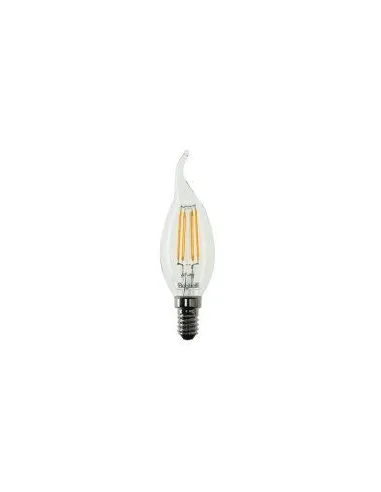 Lampadina Beghelli fiamma Zafiro LED E14 4W 2700K luce calda