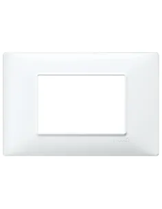 Avion | Plaque 3 places en technopolymère blanc Vimar - Elettroclick