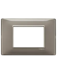 Vimar Plana placca 3 moduli colore cenere 14653.40 Vimar - Elettroclick