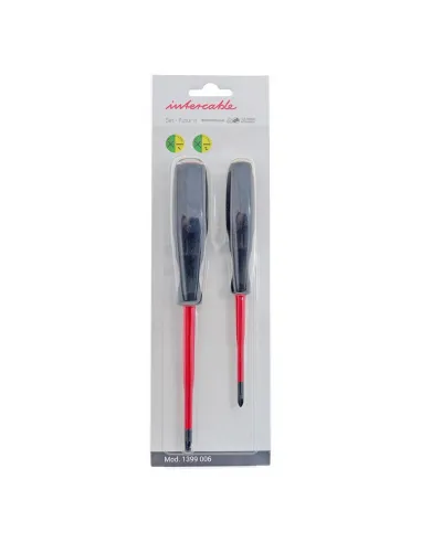 SET 2 Screwdrivers with combined blade Pozidriv Intercable 1399006