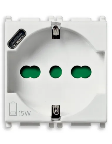 Presa 2P+T 16A universale bianco VIW14210 | - Forniture