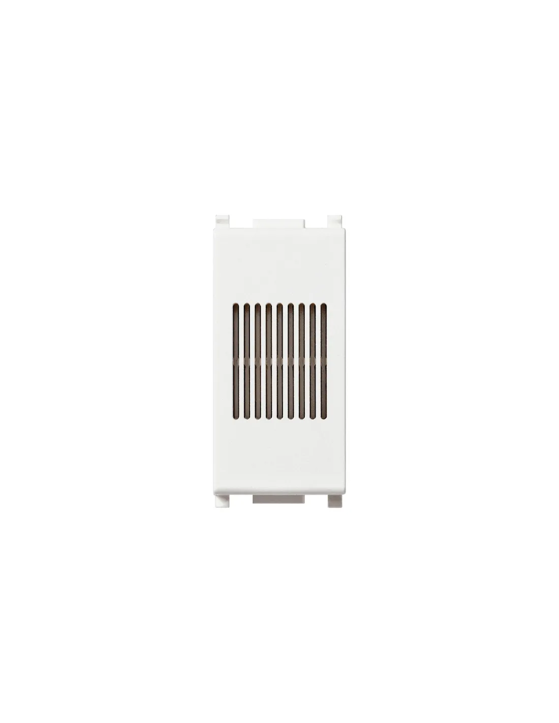 Ronzatore Compatibile Con Vimar Plana Per Placca 3 Moduli Suoneria Avvisatore Acustico Allarme Silver 55560447