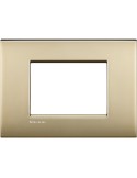 LivingLight Air | Lucenti plate in satin gold 3-place metal