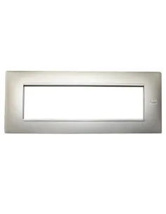 Urmet Simon Nea Flexa placca 7 moduli colore alluminio 11807.AL - Elettroclick