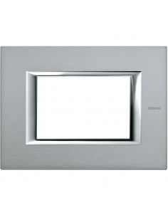 BTicino HA4803AZ Axolute - 3-module mercury plate
