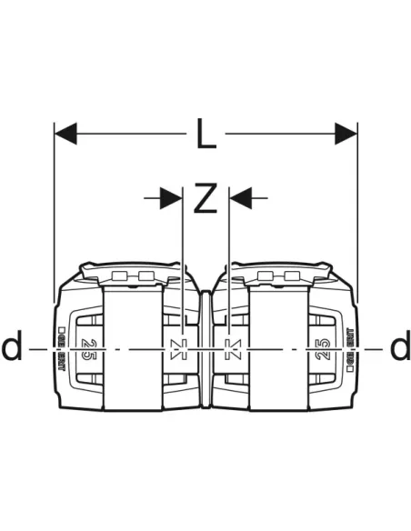 Geberit FlowFit joint 25X2,5 GEB 620.012.00.1