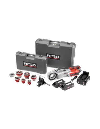 Fileteuse Ridgid Sur Roues Machine à fileter 760 FXP (11-R), 2 batteries FXP 4 Ah, chargeur FXP ...