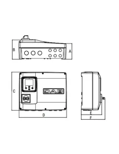 DAB NGPANEL 2 POMPE 12A – Quadro Elettrico di Comando per Pompe Sommergibili (60211088) DAB (image 2) - Elettroclick 2