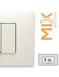 4-seater plate, white matt, Master MIX 21MX804