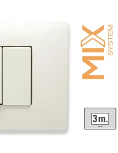 3-seater plate, white matt, Master MIX 21MX803