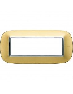 BTicino HB4806OSN Axolute - placca 6 moduli oro satinato-BTI HB4806OSN-BTicino
