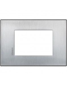 BTicino HW4803CRS Axolute Air - placca 3 moduli cromo spazzolato-BTI HW4803CRS-BTicino