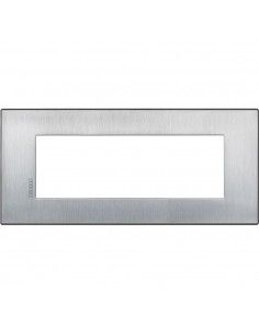 BTicino HW4806CRS Axolute Air - placca 6 moduli cromo spazzolato-BTI HW4806CRS-BTicino