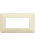 Matix | Bianchi cover plate in ivory 4-gang technopolymer