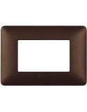 Matix | Textures cover plate in coffee brown technopolymer 3 places