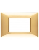 Plane | 3-place glossy gold technopolymer plate