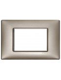 Plana - 3 place pearl nickel metal plate