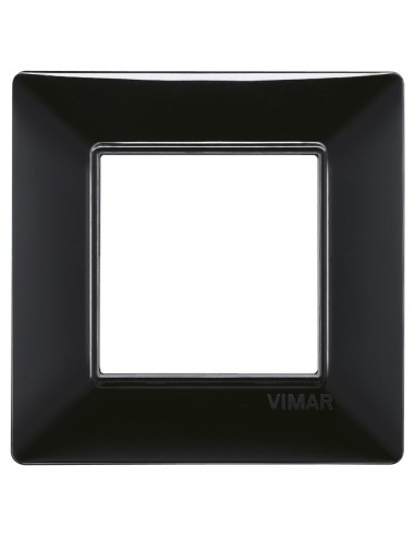 Vimar 14642.05 Plana - placca 2 moduli nero