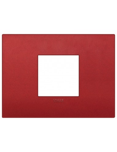 Vimar 19652.75 Arke - placca 2 moduli centrati rosso matt
