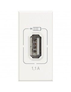 Caricatore USB 1,1 A Bticino Axolute Bianco HD4285C1-BTI HD4285C1-BTicino