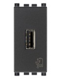Vimar Arke USB 5V 1.5A power supply unit 1 module dark gray 19292