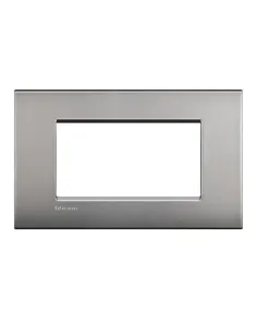 Bticino Livinglight placca AIR 4 moduli colore nero lava LNC4804NK-BTI LNC4804NK-BTicino