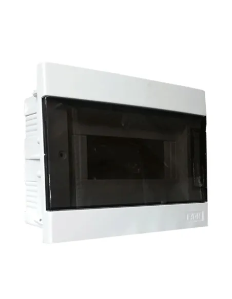 Eaton C9M 8-module flush-mounted switchboard with smoked door 102817 ...