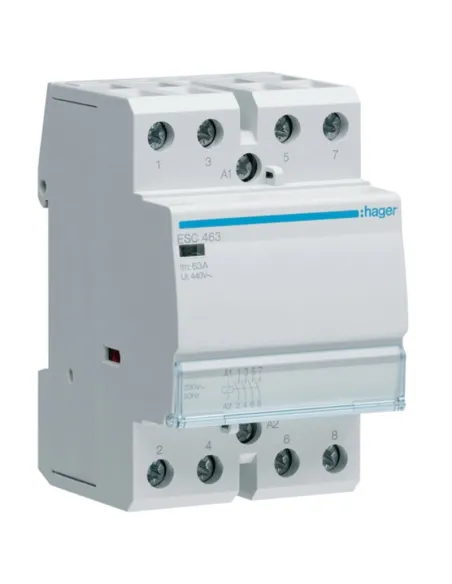 Contattore Hager ES463 63A 4 Poli 230V 50Hz - Usato In Buono Stato