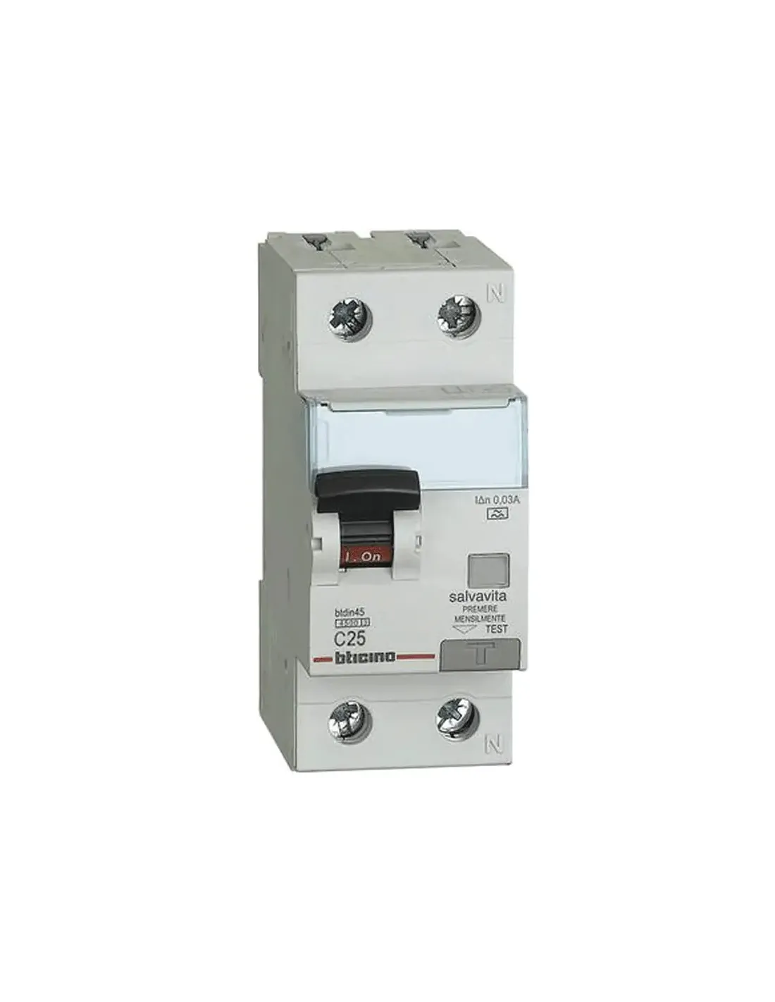 ETTROIT Disjoncteur Différentiel 16A 2P - Interrupteur Magnétothermique 300mA Type AC 6kA, Protection Sûre Pour Tableau Électrique Sur Rail DIN