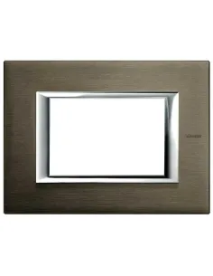 BTicino HA4803BR Axolute - placca 3 moduli bronzo-BTI HA4803BR-BTicino