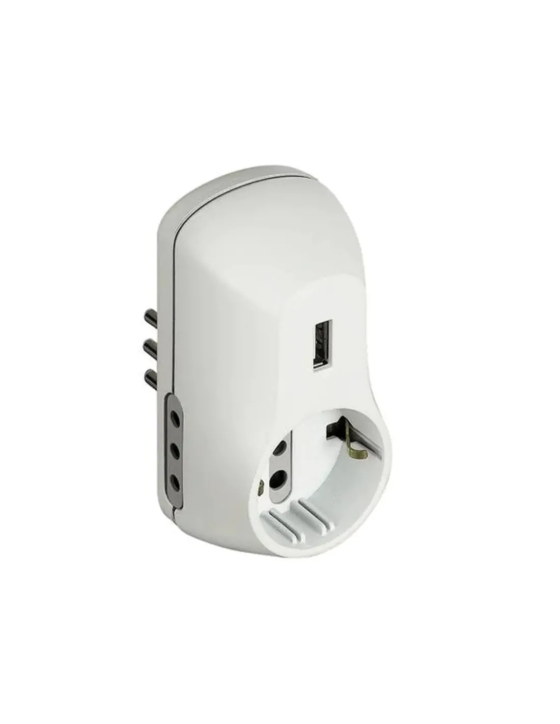 German Socket Reference Model Adapter B3 2 sockets 10A 1 German socket 1 USB powered and 10A plug ...
