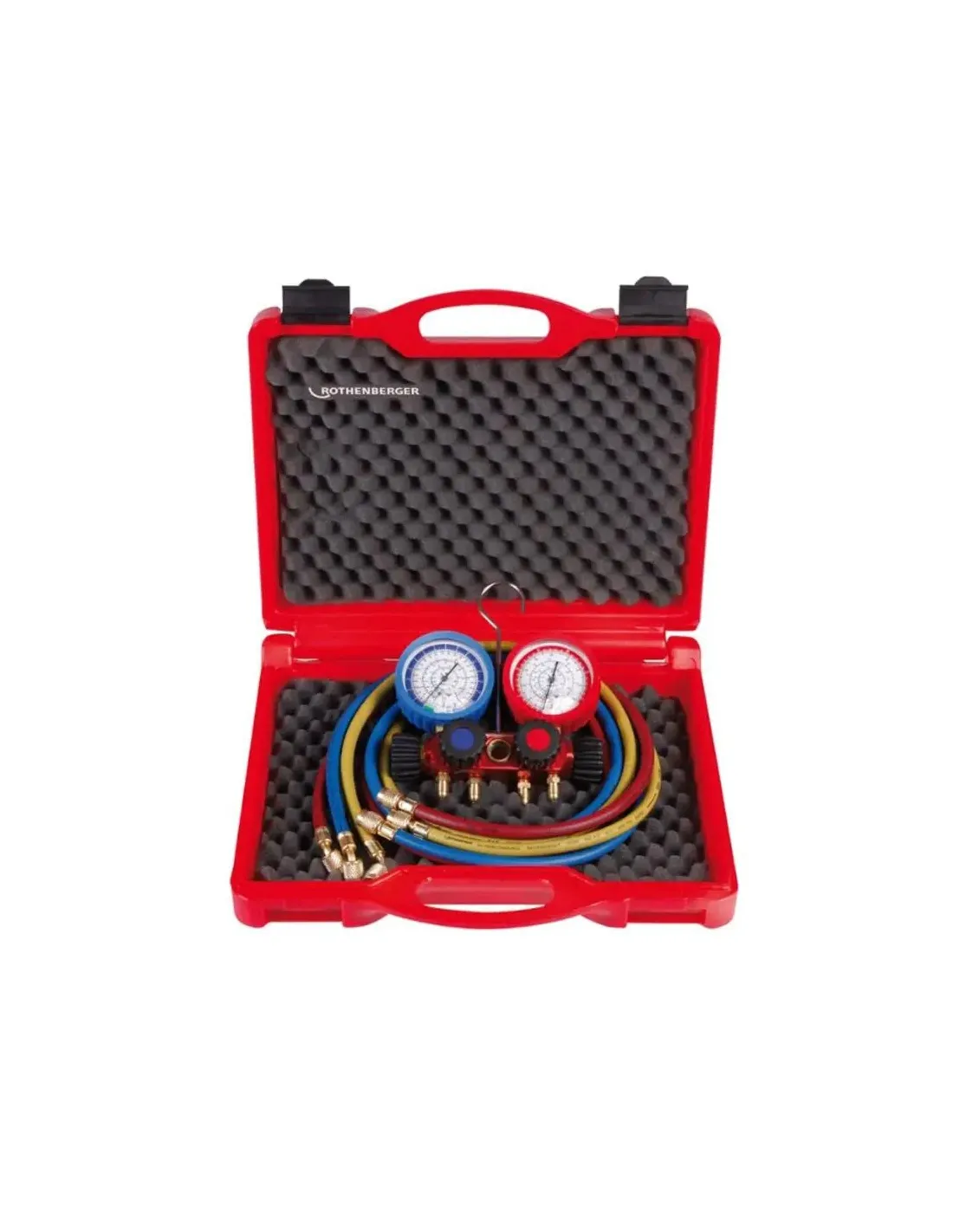 Kit Manomètre Haute/Basse Pression - Pour Réfrigérants R410A, R134A, R22, Plage 0-800 PSI, Laiton Et Plastique