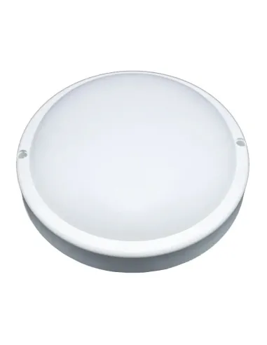 PLAFONIERA OVALE CON PALPEBRA IN POLIAMMIDE BIANCA CM.21X12X10 ART. 4206 KIPPEN