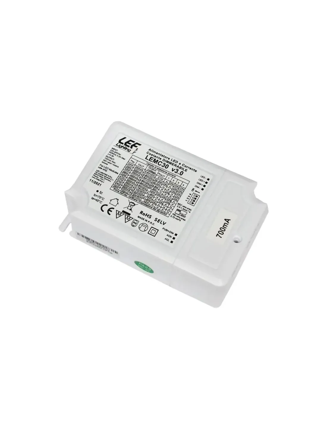 Alimentatore LED PTDCMD/32 per dimmer TRIAC o IGBT 32W – Cod.PTDCMD/32 Alimentatore LED PTDCMD/32 per dimmer TRIAC o IGBT 32W – Cod.PTDCMD/32