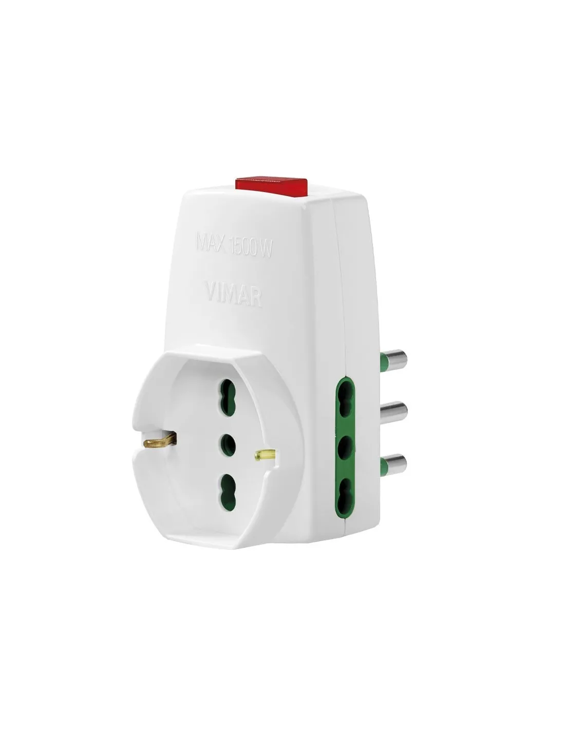 Triple Adapter Vimar 0P00331.B | SALE adapter S17+2P17/11+univ.+inter. white