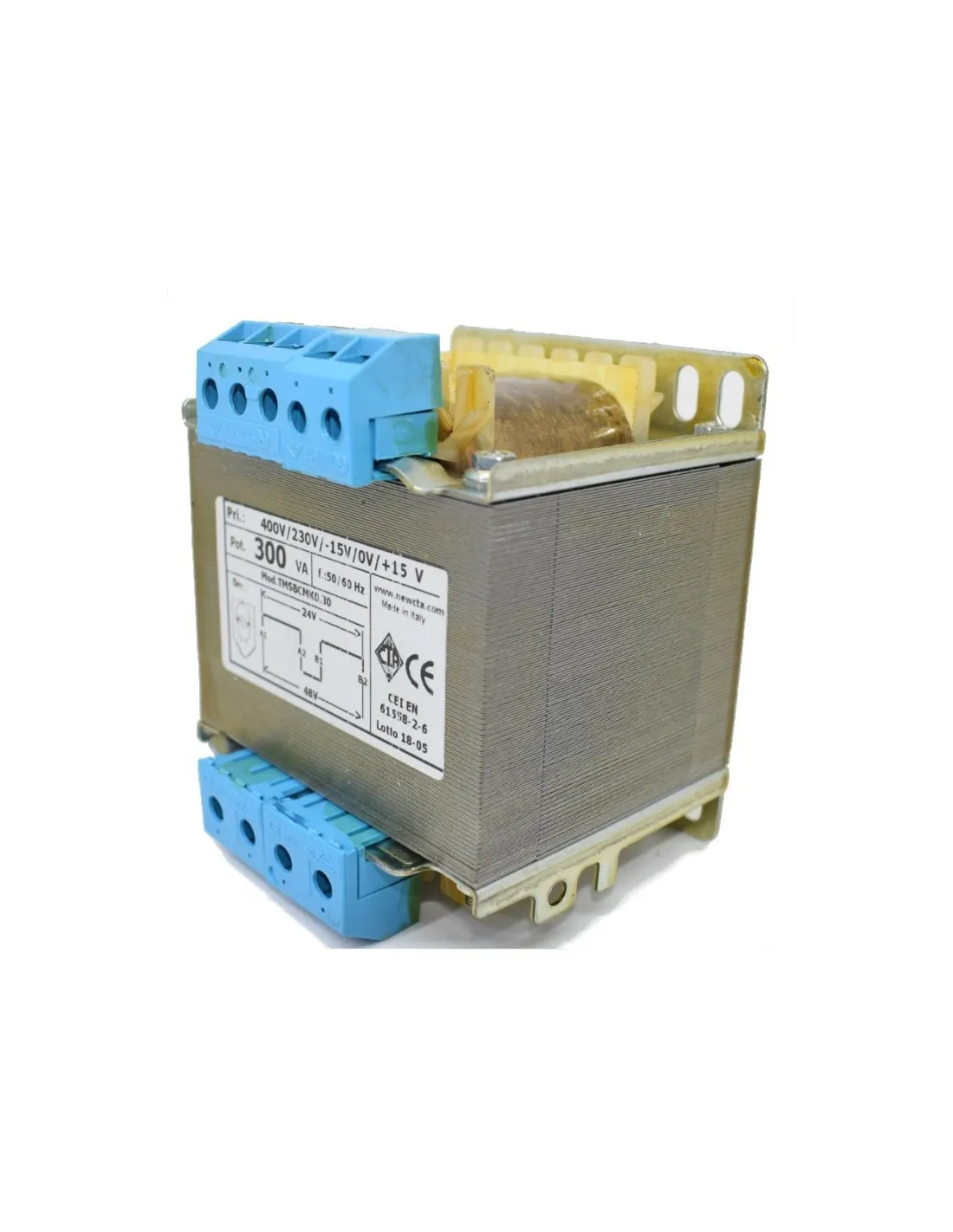 Trasformatore CTA Bifilari di isolamento 300VA 230-400/24+24 TMSBCMK0 ...