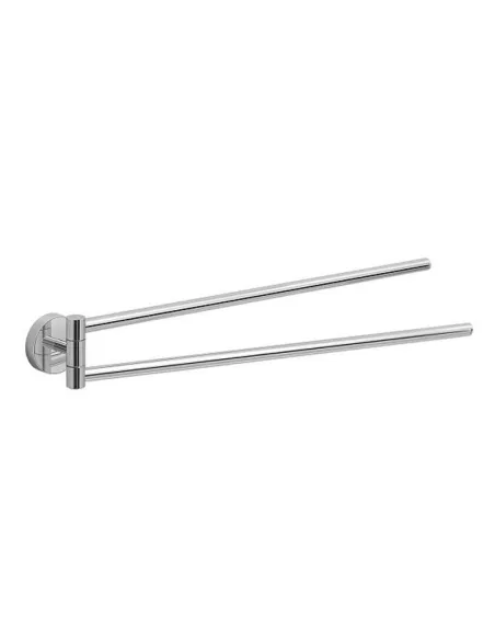 Portasciugamani Autoportante a 3 Sbarre 45x22,5x86 cm in Bambù e