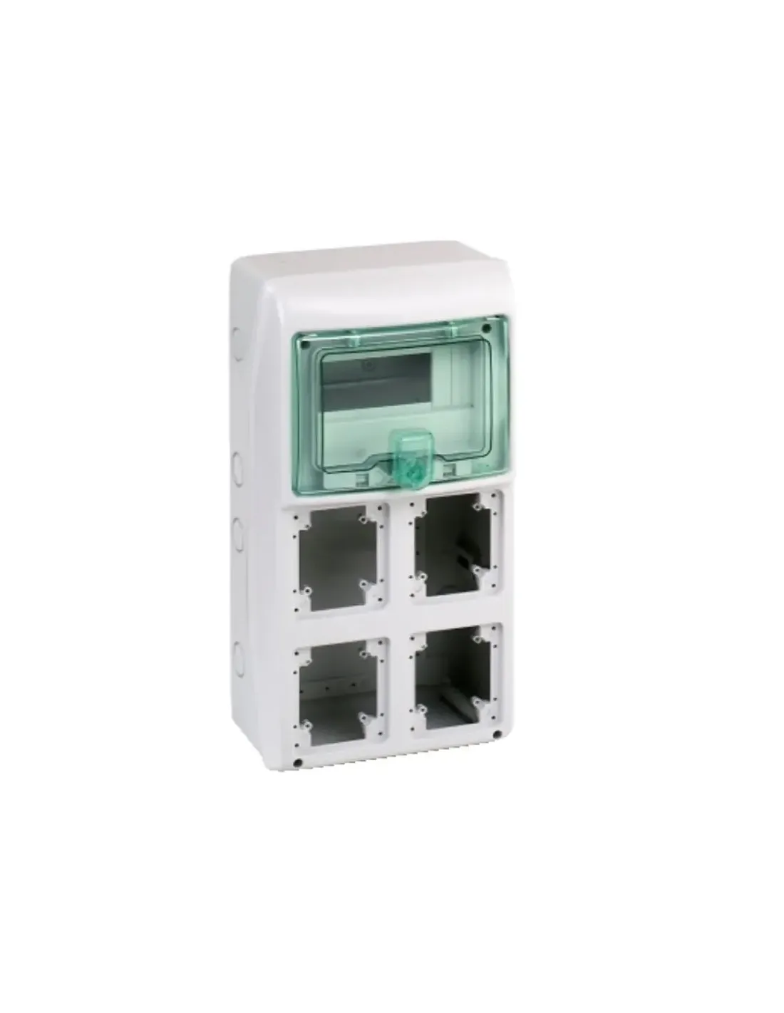Industrial Schneider panel 8 modules for 4 built-in sockets IP65 10364