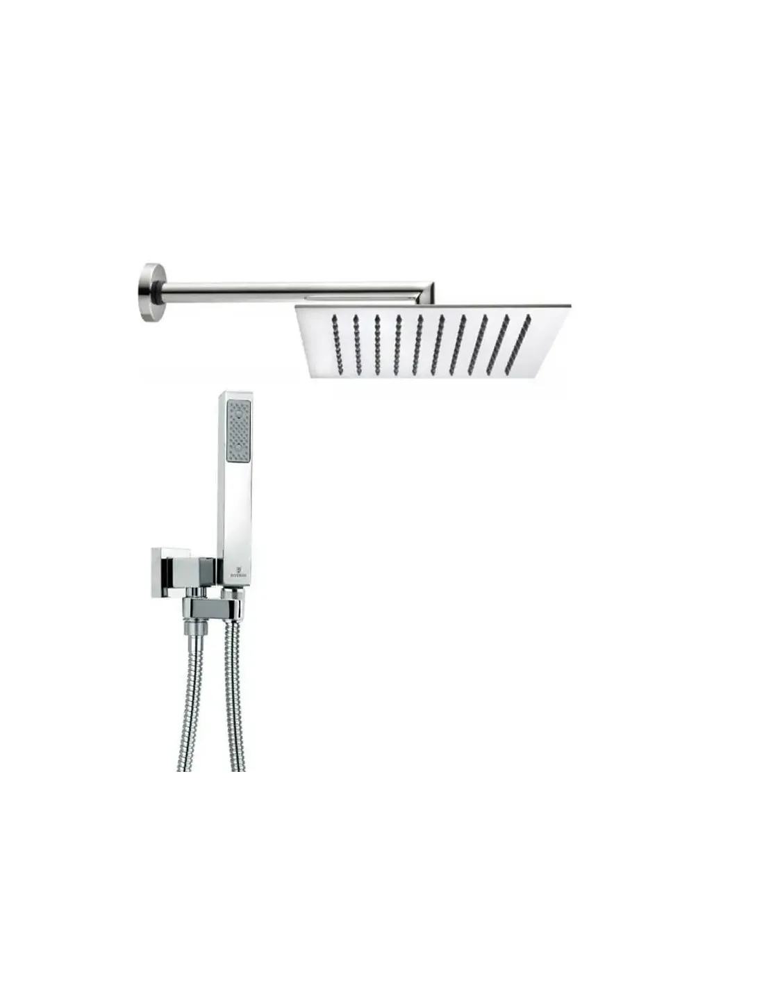 Shower kit with Bossini shower head with hand shower and flexible hose ...