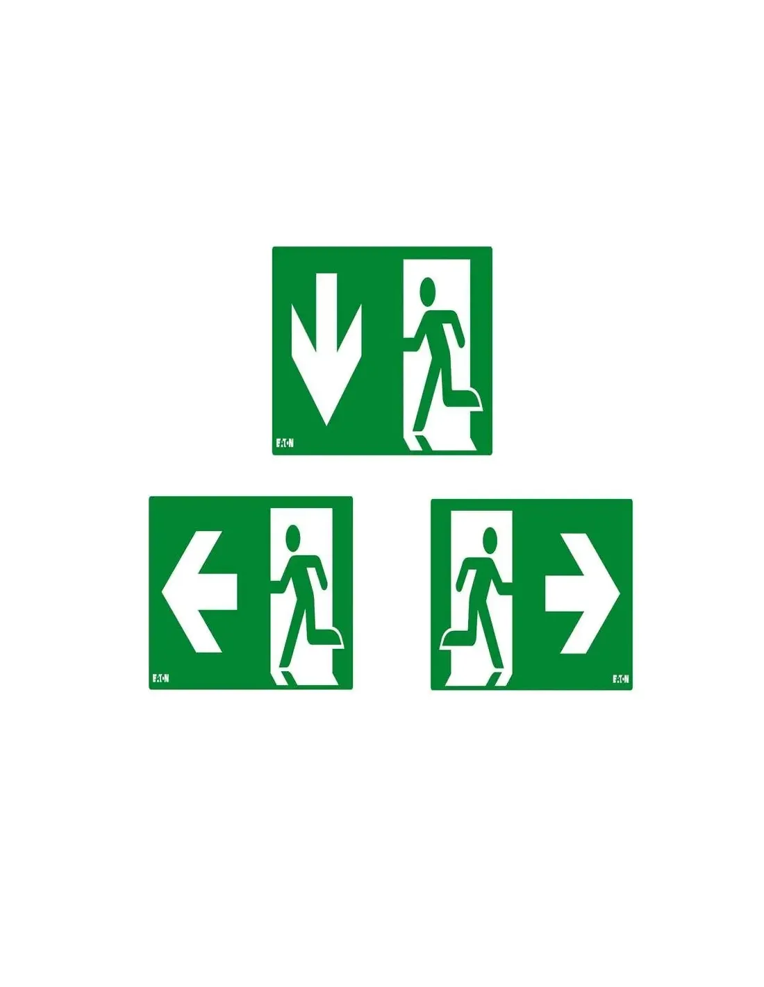 Pitrogrammi Pittogrammi adesivi Eaton SafeLite 3 direzioni lampade emergenza SL23A