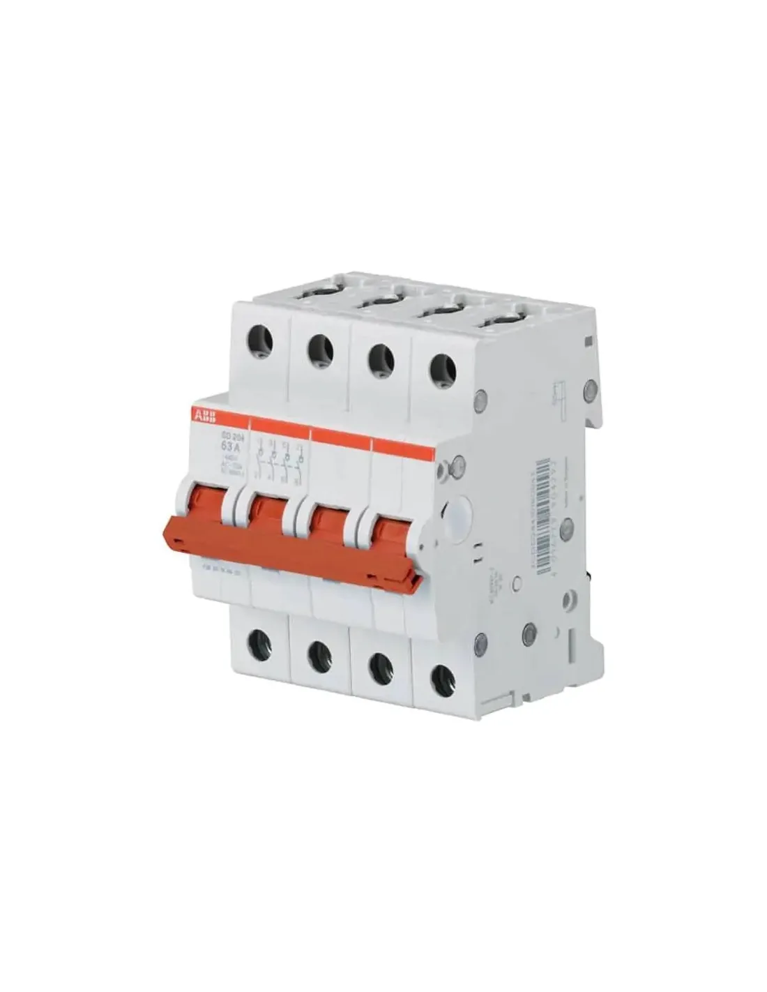 Interrupteur-sectionneur Abb SD204/25 4P 25A 4 modules M990425 ...