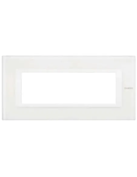 Bticino Axolute Placca 6 Moduli Vetro Bianco HA4806VBB-BTI HA4806VBB-BTicino