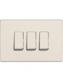 BTicino 503/3/R Magic | ivory resin 3-module cover plate
