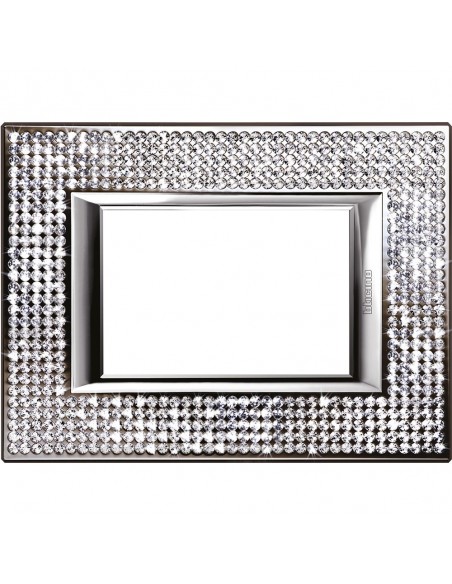 BTicino HA4803SWC Axolute - placca 3 moduli crystal-BTI HA4803SWC-BTicino