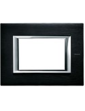 BTicino HA4803XS Axolute | 3-module brushed anthracite cover plate