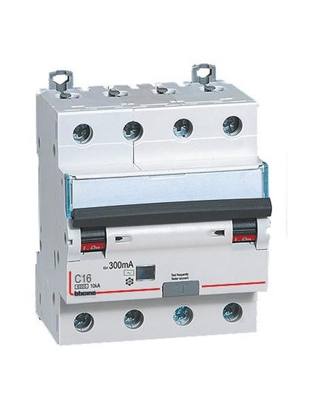 Interruttore Magnetotermico Differenziale 3P+N 63A 300mA 6kA – Modulo 4P, 415 Vac, Classe A, Ettroit JX266368